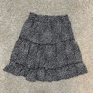Leopard Print Mini Skirt